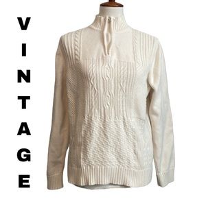 Vintage Karen Scott quarter zip sweater